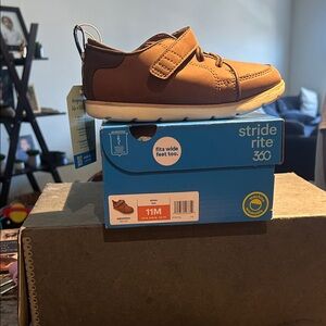 Stride Rite 360 Tan Brown Boys Casual Shoe